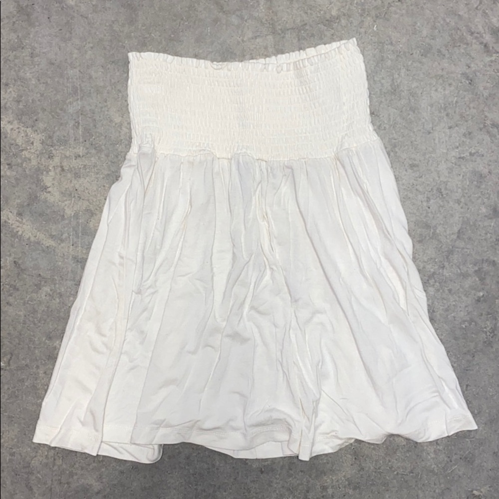 H&M basic white mini skirt